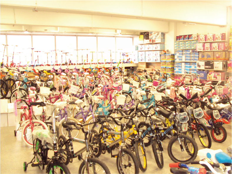 Fotografía de un local de bicicletas X PRENSUTI